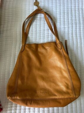 Margot cognac leather tote